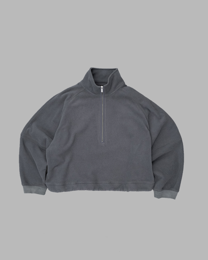 Half Zip Fleece Pullover - Deep Grey