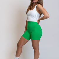 Biker Shorts Mid Length - Vibrant Green