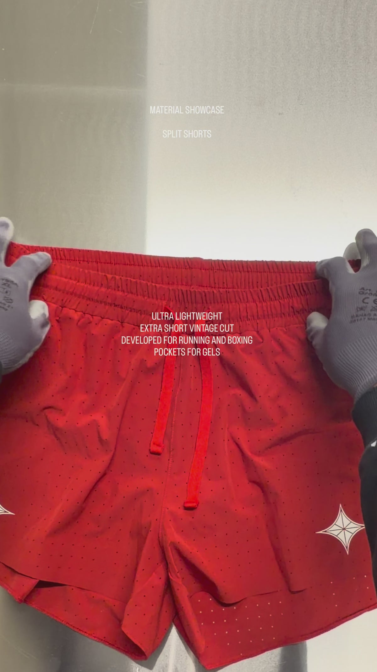 Load video: PRE-ORDER Split Running Shorts - Burnt Red