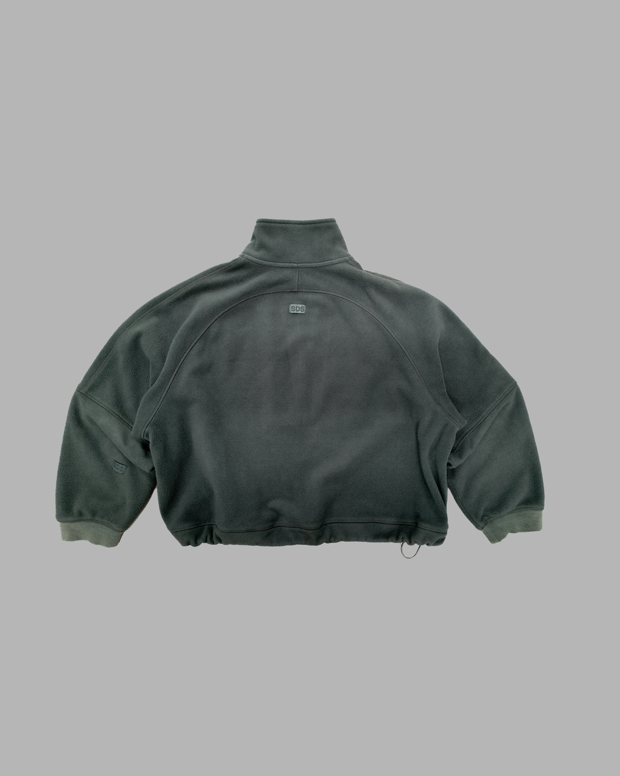 Half Zip Fleece Pullover - Stone Green