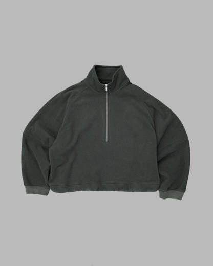 Half Zip Fleece Pullover - Stone Green