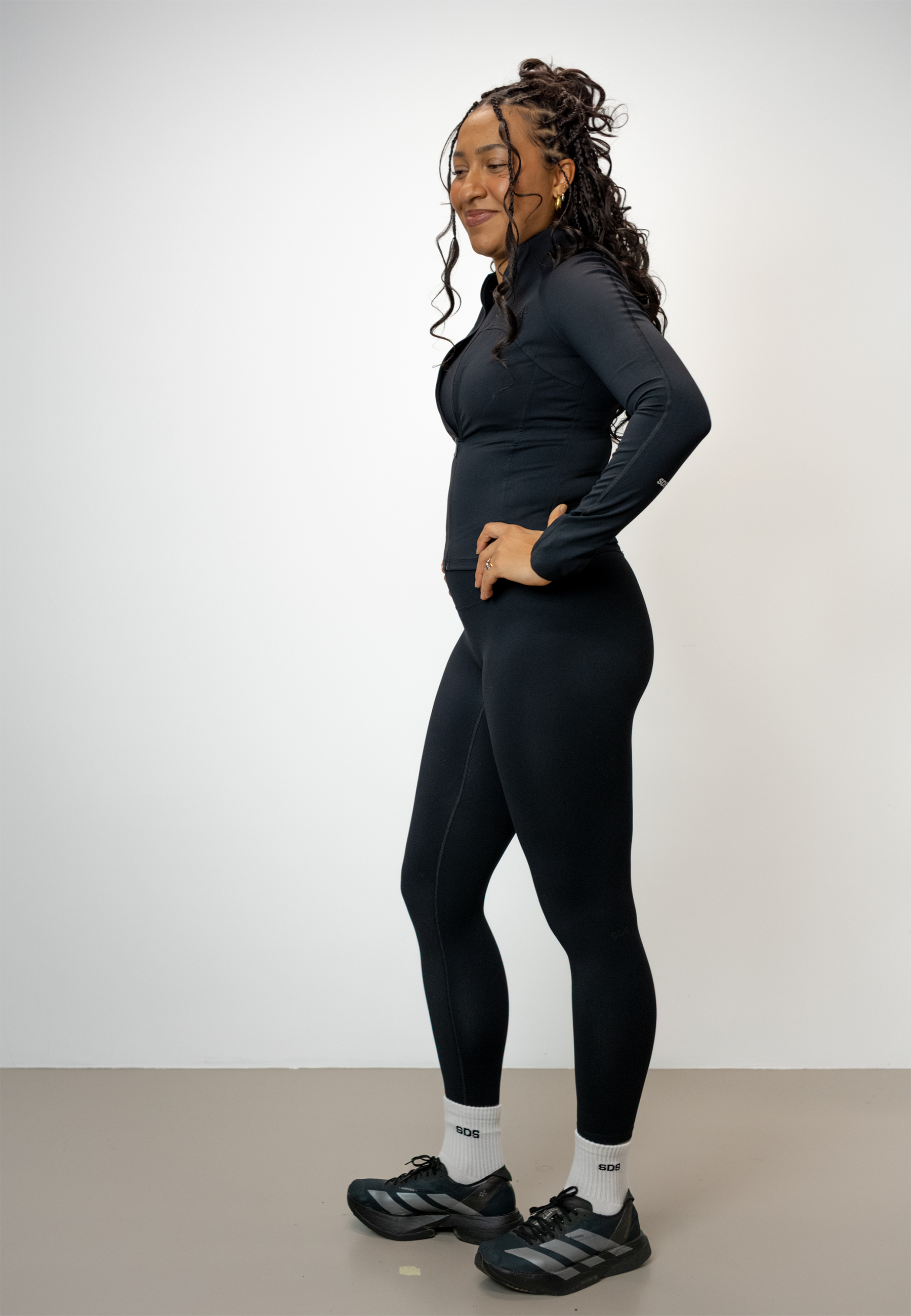 Light Fleece Zip Jacket - Black