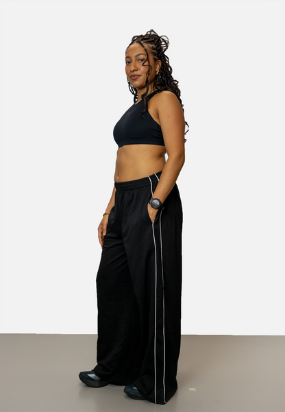 Hybrid High Neck Bra - Black